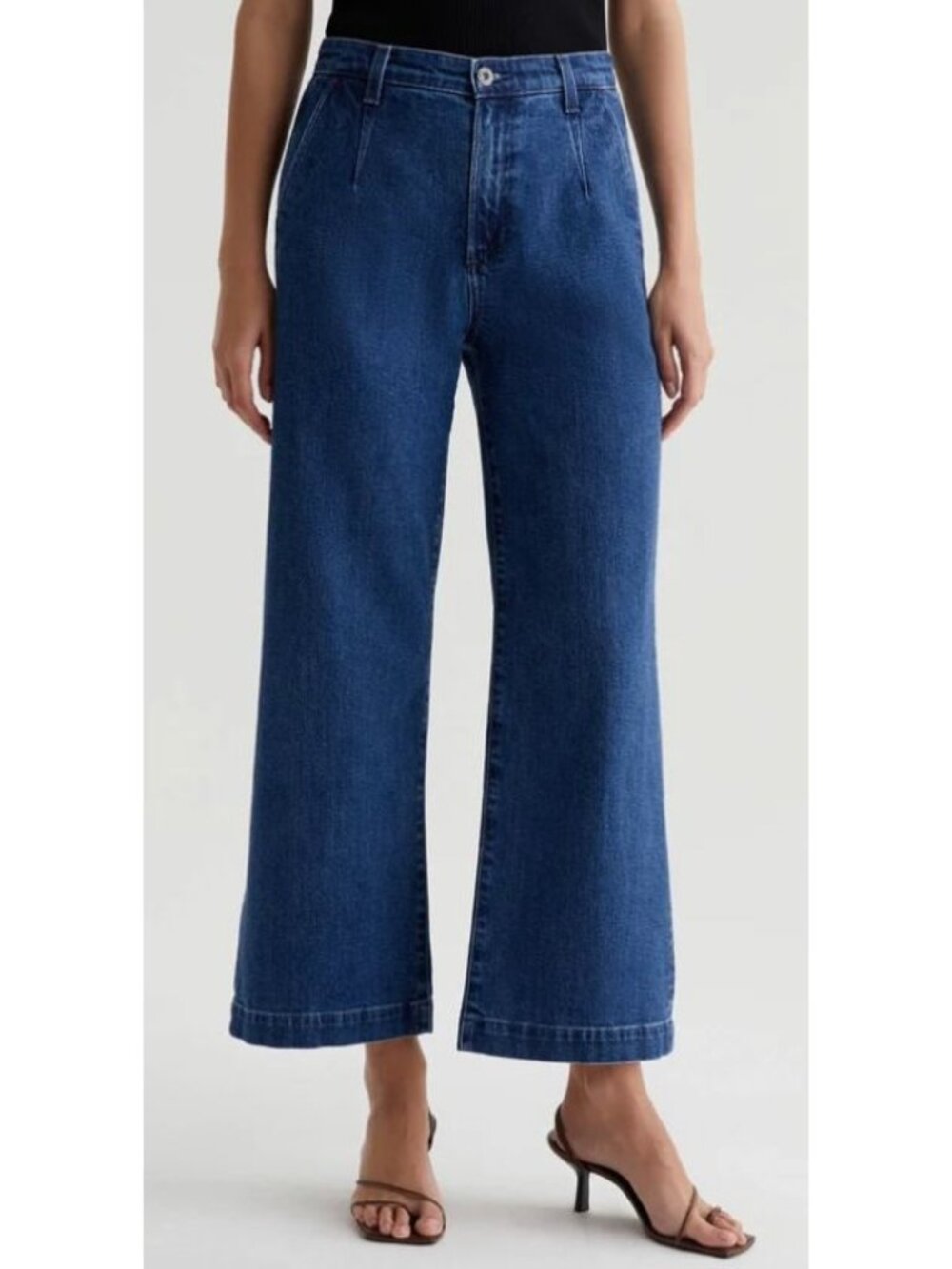 AG Adriano Goldschmied Daneel High-Rise Wide Leg Crop Jeans-sz 28